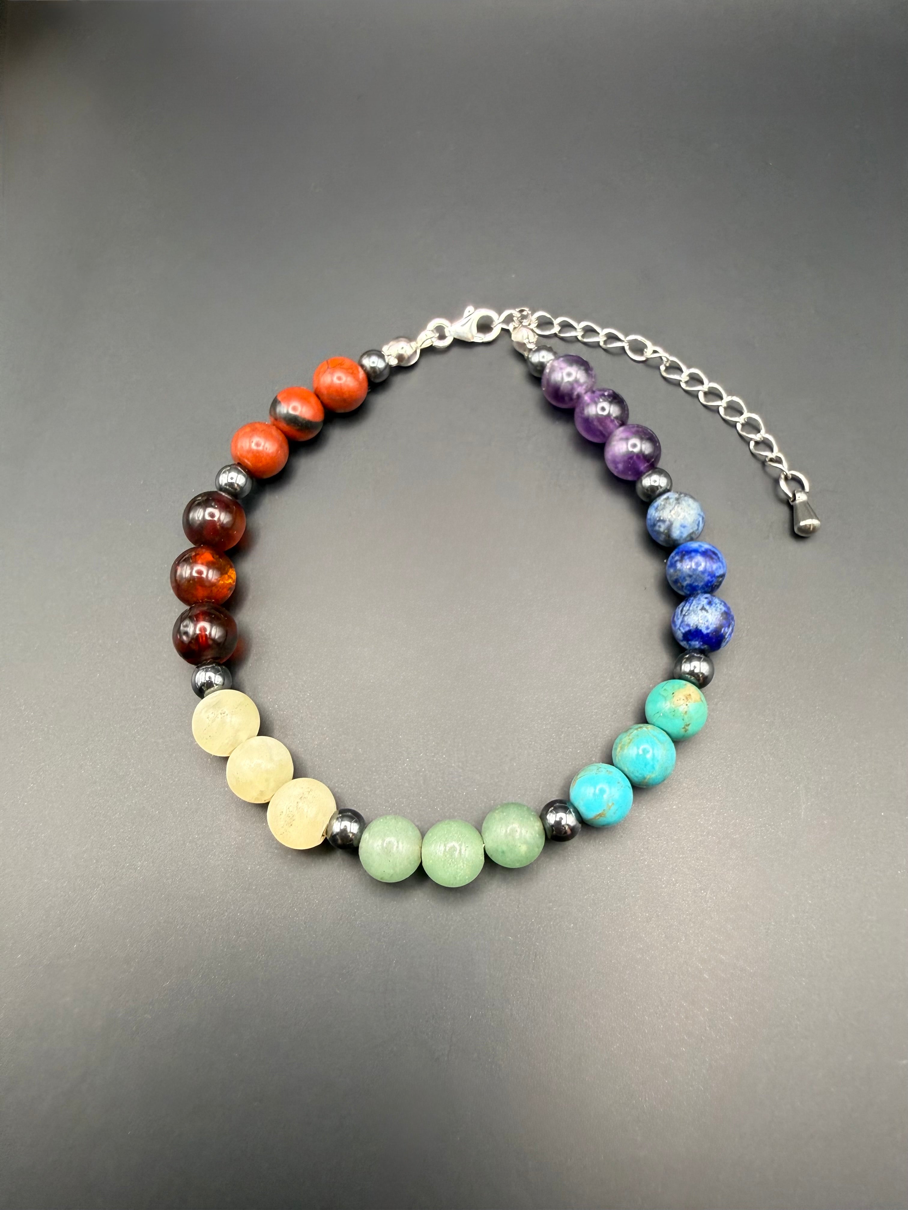 Bracelet 7 Chakras en pierres naturelles fait main – Maison Valorya